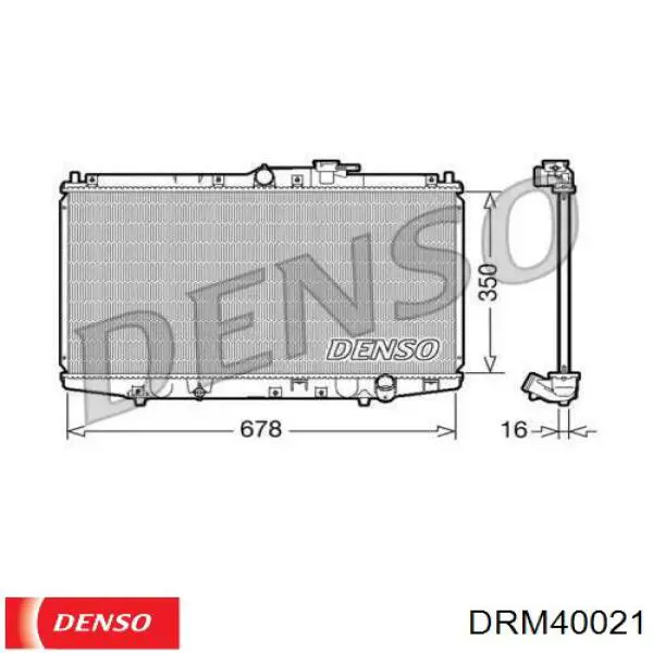 Радиатор DRM40021 Denso