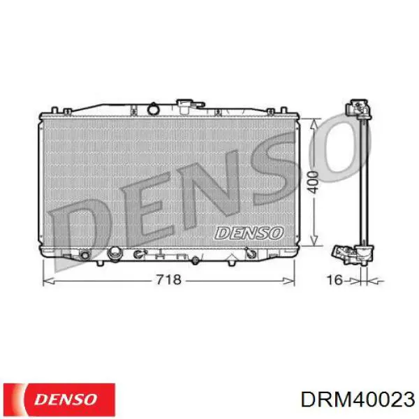 Радиатор DRM40023 Denso