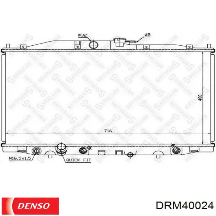 Радиатор охлаждения двигателя Denso DRM40024 цена, от 103.19 USD