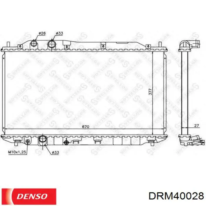Радиатор DRM40028 Denso