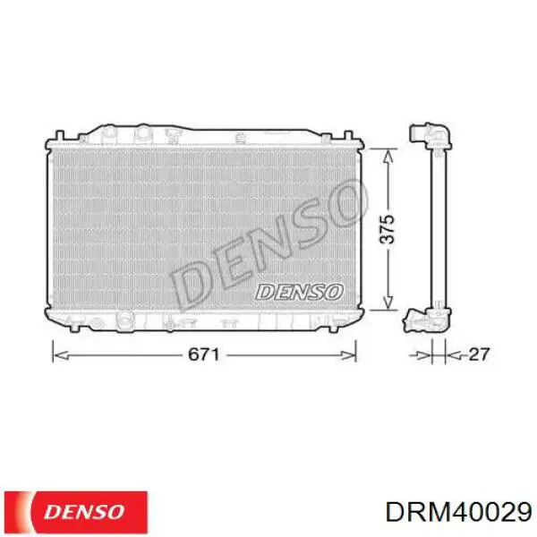 DRM40029 Denso радиатор