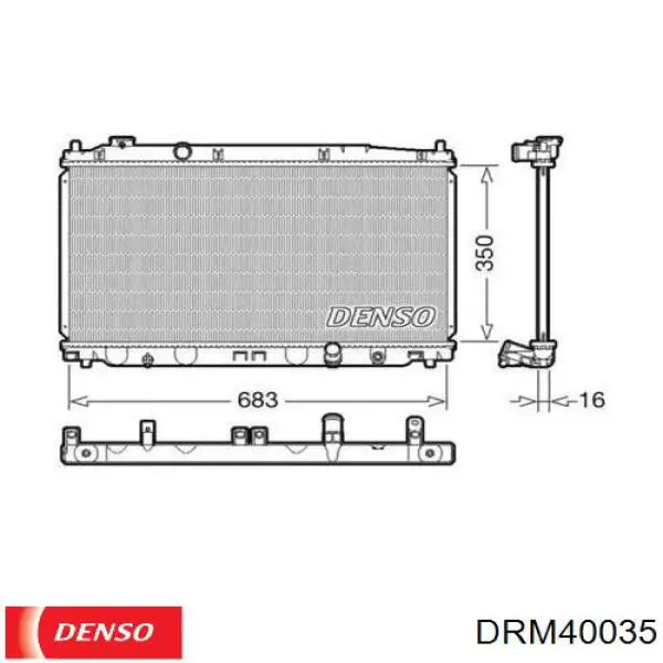 DRM40035 Denso радиатор