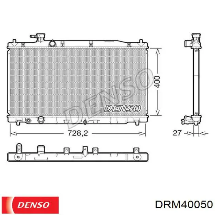 Радиатор DRM40050 Denso