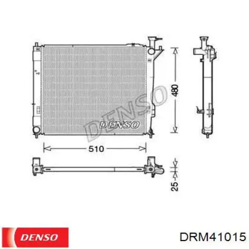 Радиатор DRM41015 Denso