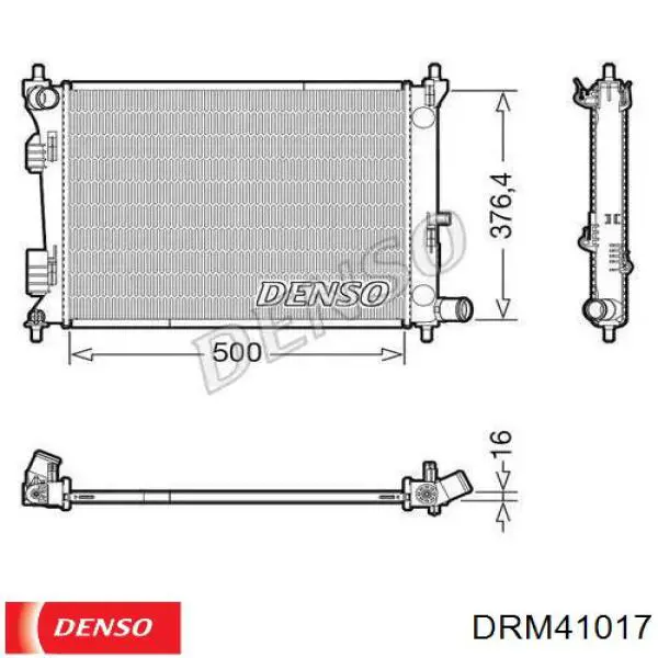 DRM41017 Denso радиатор