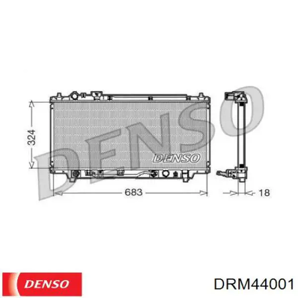 Радиатор DRM44001 Denso