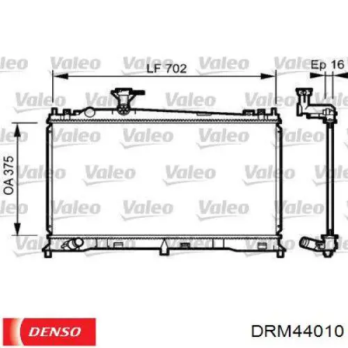 Купить DRM44010 Denso Радиатор водяной