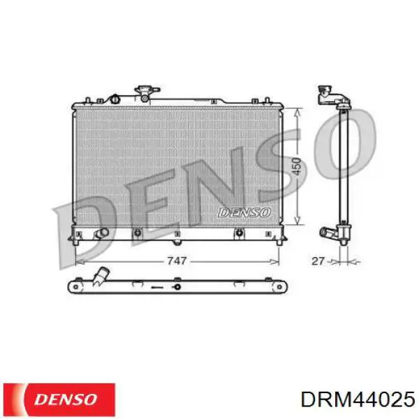 Радиатор DRM44025 Denso