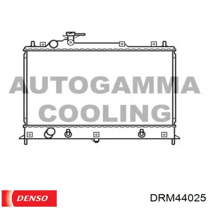 Купить DRM44025 Denso Радиатор водяной