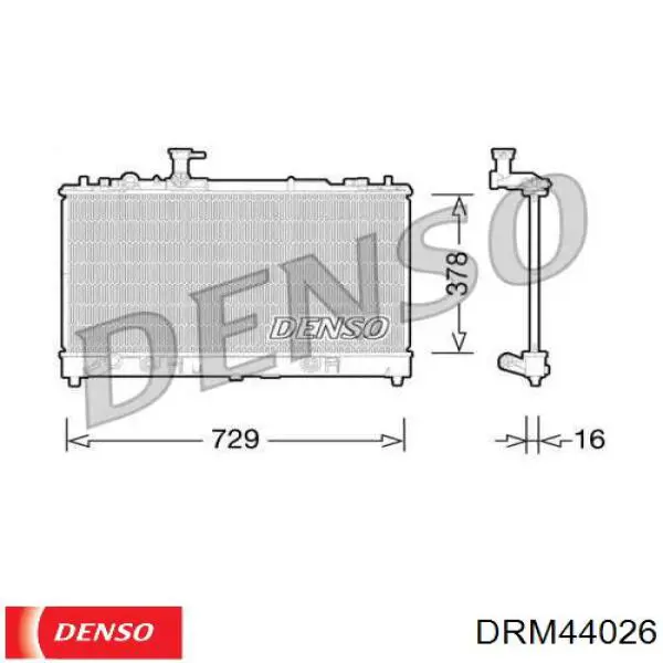 DRM44026 Denso радиатор