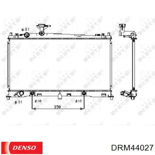 DRM44027 Denso радиатор