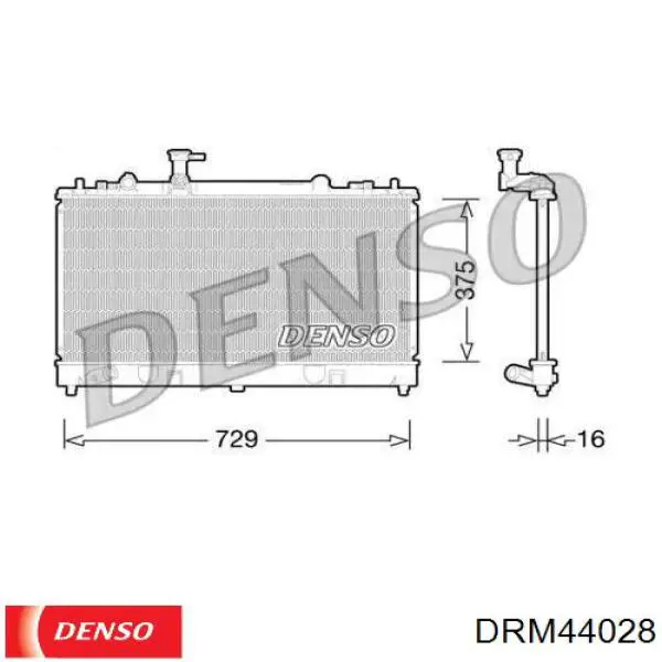 DRM44028 Denso радиатор