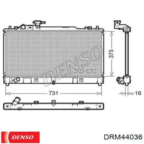 Радиатор DRM44036 Denso