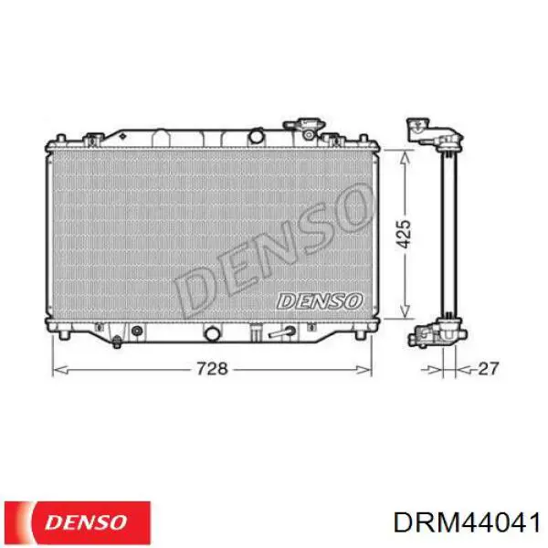 DRM44041 Denso radiador de esfriamento de motor