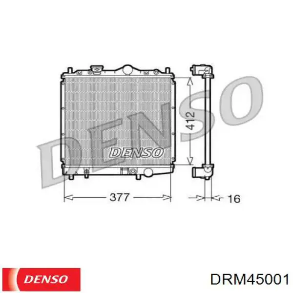 Радиатор DRM45001 Denso