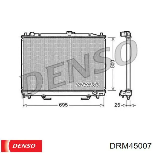 Радиатор охлаждения двигателя Mitsubishi MR993037 цена, от 66.38 USD