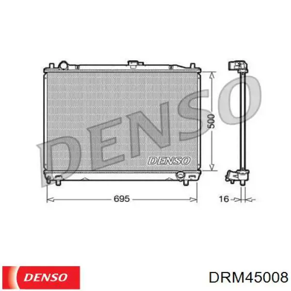 Радиатор DRM45008 Denso