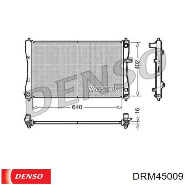 DRM45009 Denso радиатор