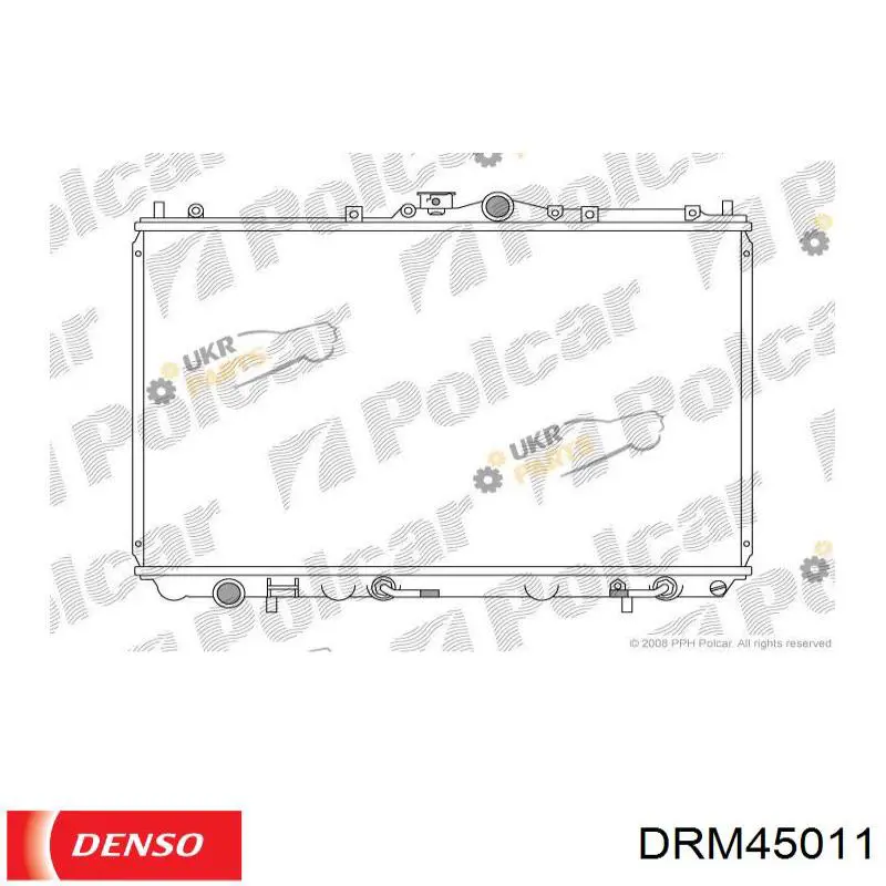 Радиатор охлаждения Denso DRM45011