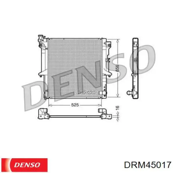 Радиатор DRM45017 Denso