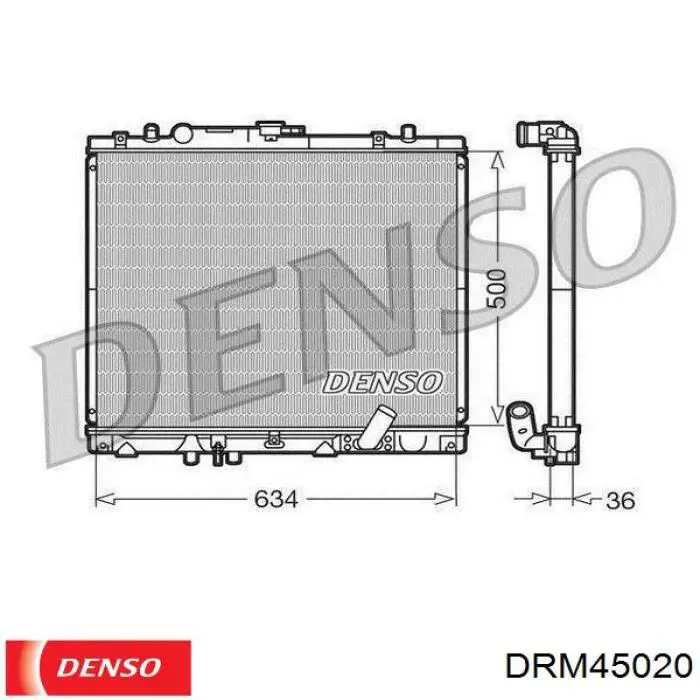 Радиатор DRM45020 Denso