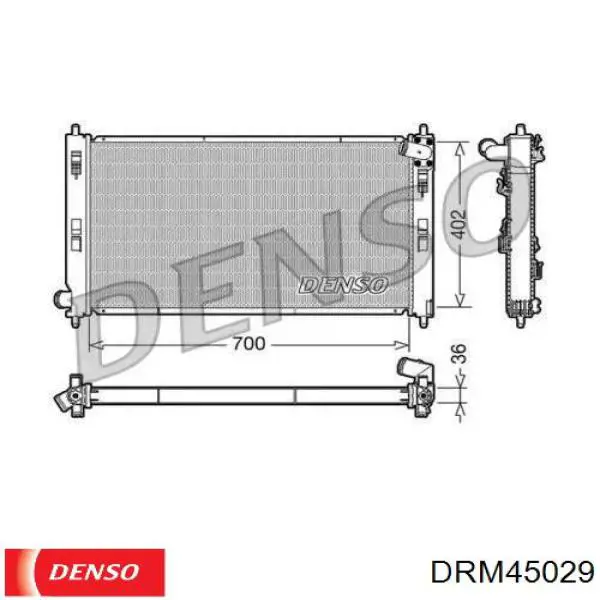 DRM45029 Denso радиатор