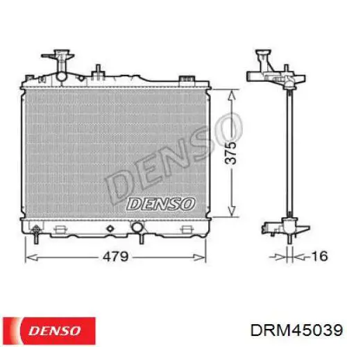 Радиатор 52B1083 Polcar