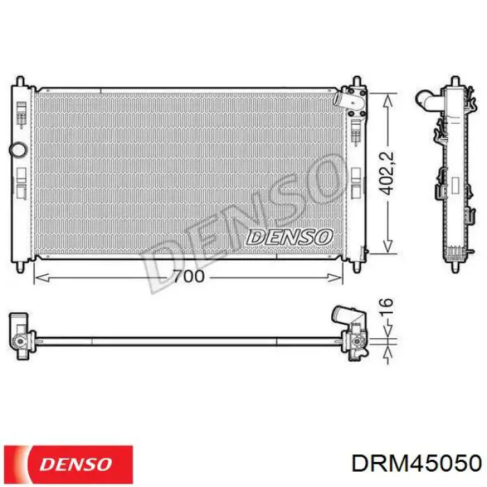 Радиатор DRM45050 Denso