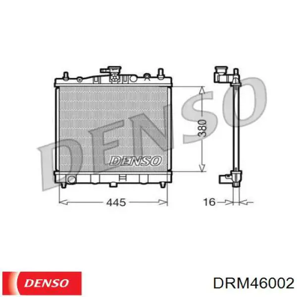 DRM46002 Denso радиатор