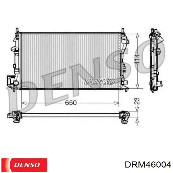 DRM46004 Denso Радиатор основной