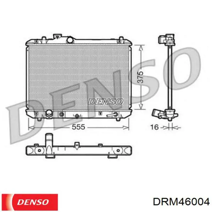 Радиатор DRM46004 Denso