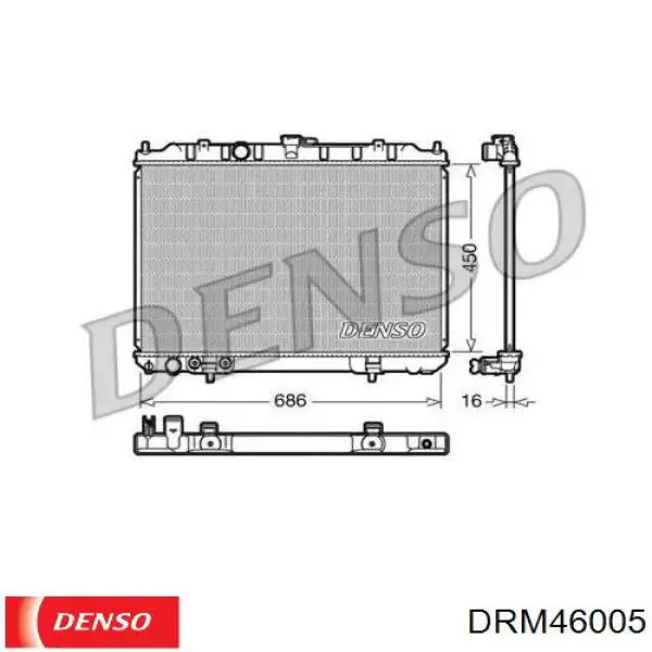 Радиатор DRM46005 Denso