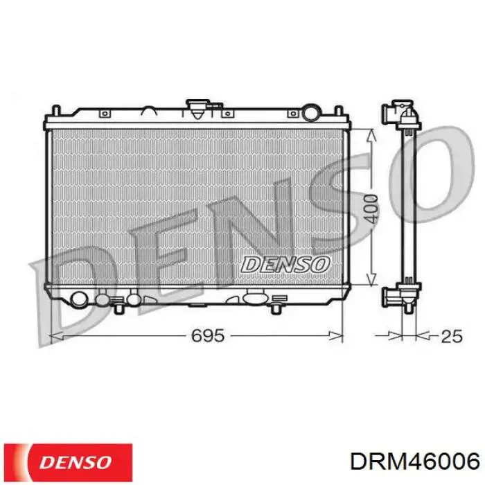 DRM46006 Denso Радиатор основной