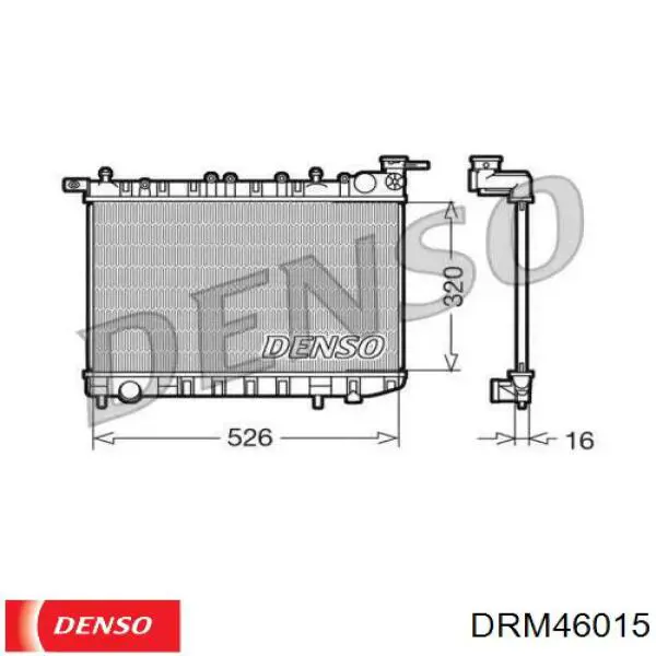 DRM46015 Denso радиатор