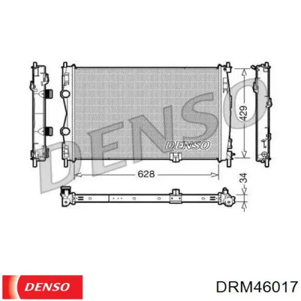 DRM46017 Denso радиатор
