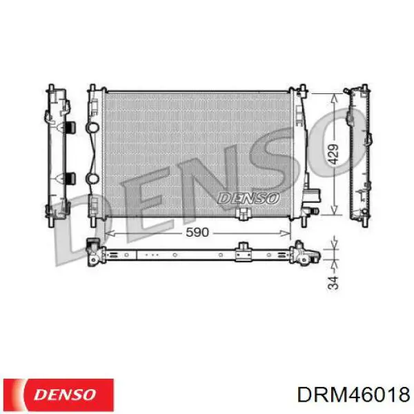 Радиатор DRM46018 Denso