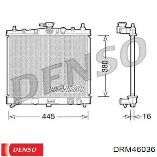 DRM46036 Denso радиатор