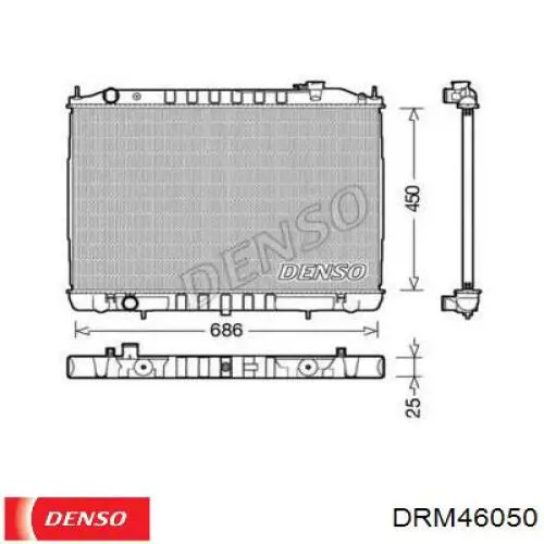 Радиатор DRM46050 Denso