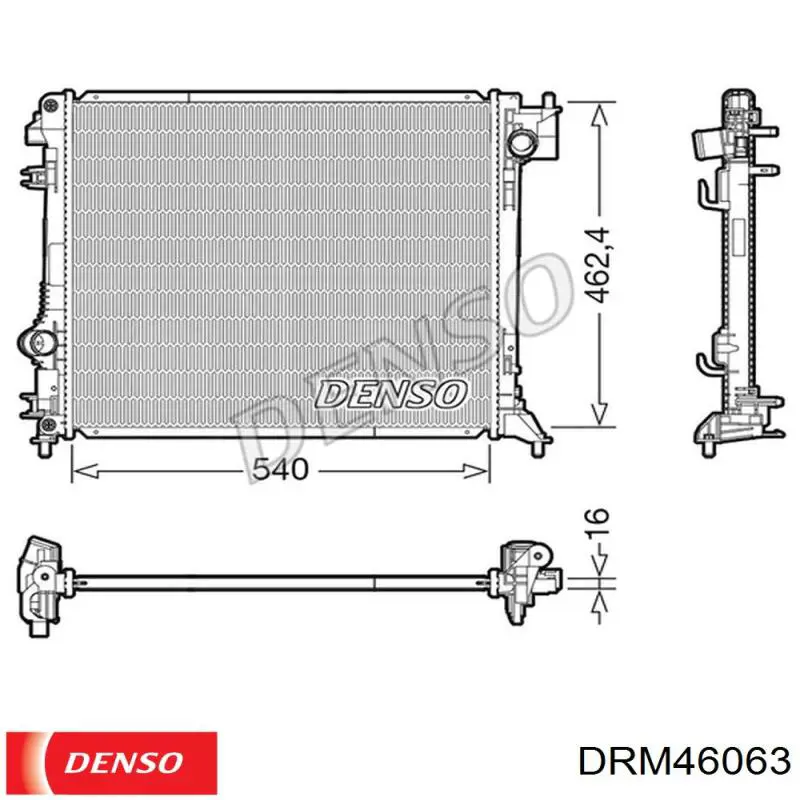 Радиатор DRM46063 Denso