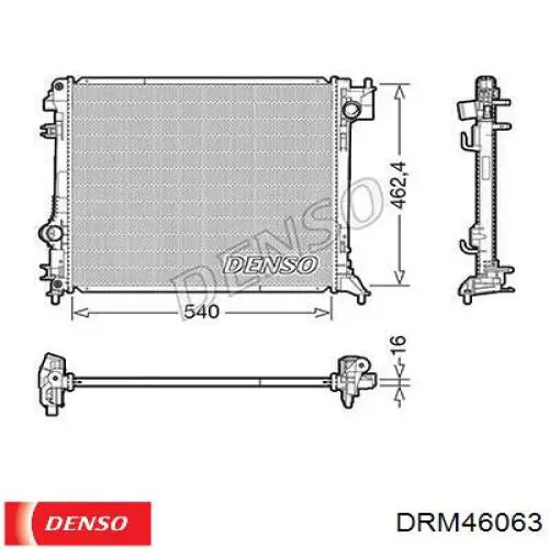 Radiador refrigeración del motor DRM46063 Denso