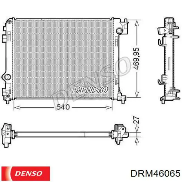 DRM46065 Denso Радиатор основной