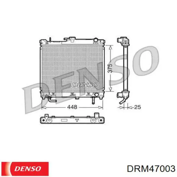 DRM47003 Denso радиатор