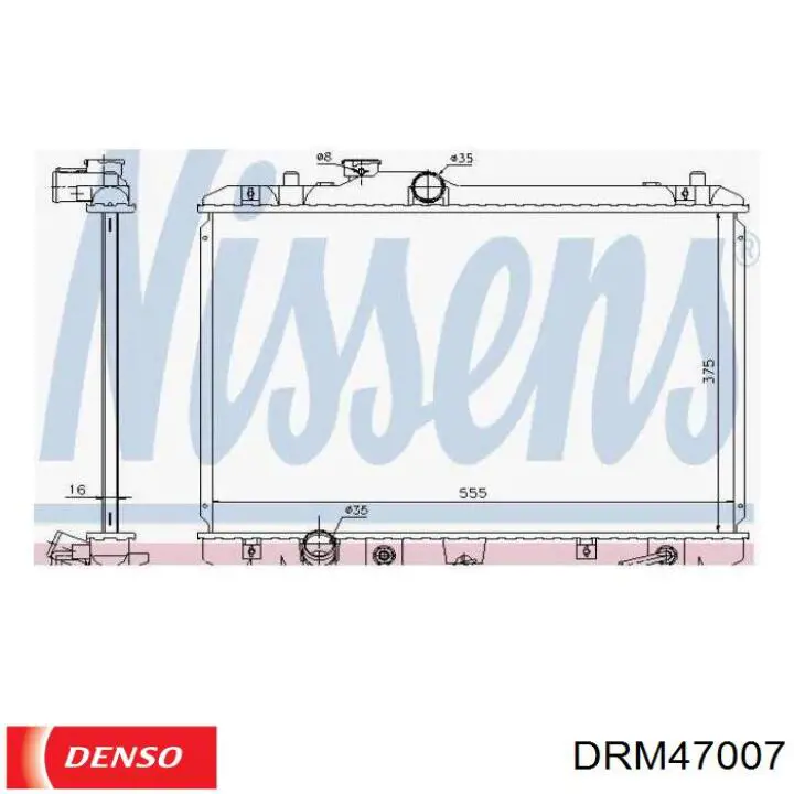 DRM47007 Denso радиатор