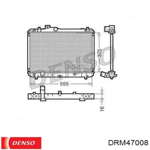 Радиатор DRM47008 Denso