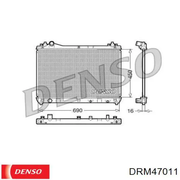 Радиатор DRM47011 Denso