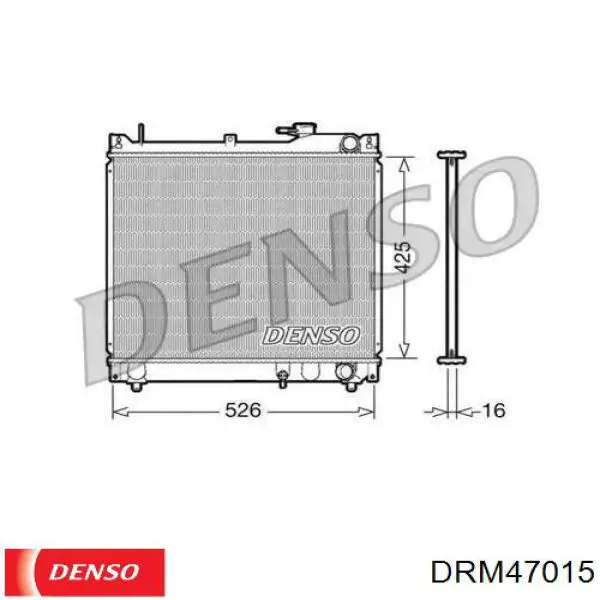 Радиатор DRM47015 Denso