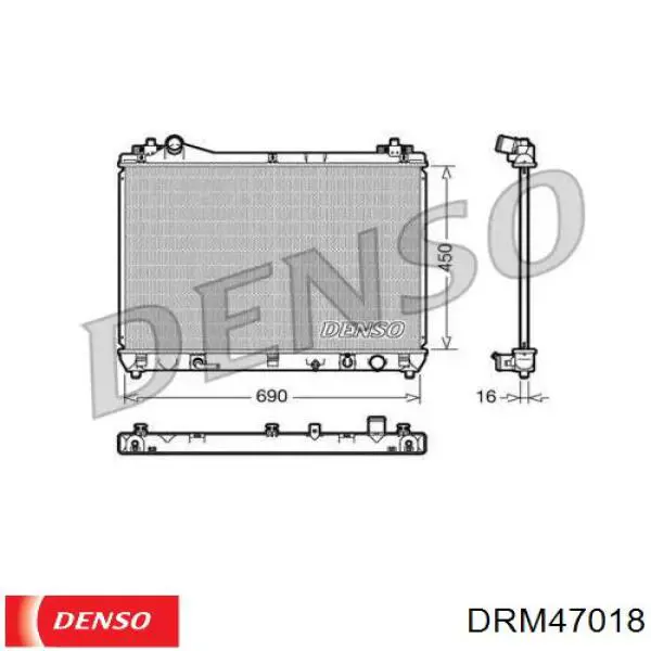 Радиатор DRM47018 Denso