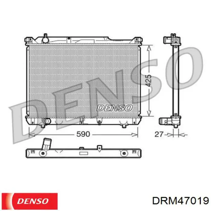 Радиатор DRM47019 Denso