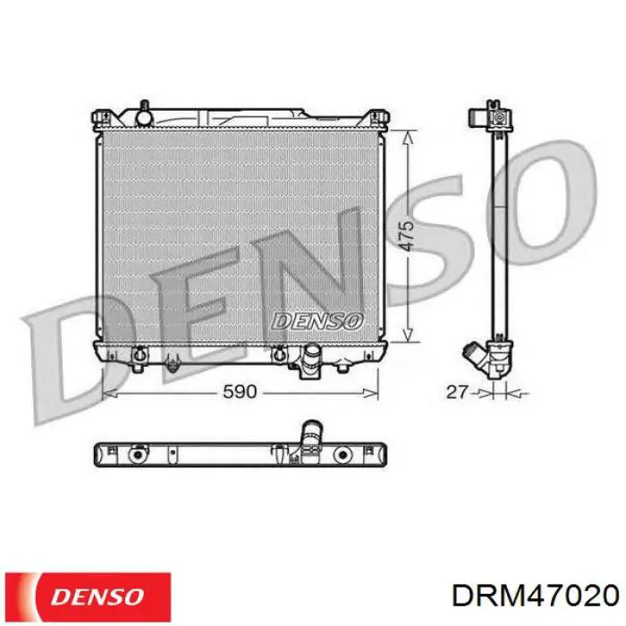 Радиатор DRM47020 Denso