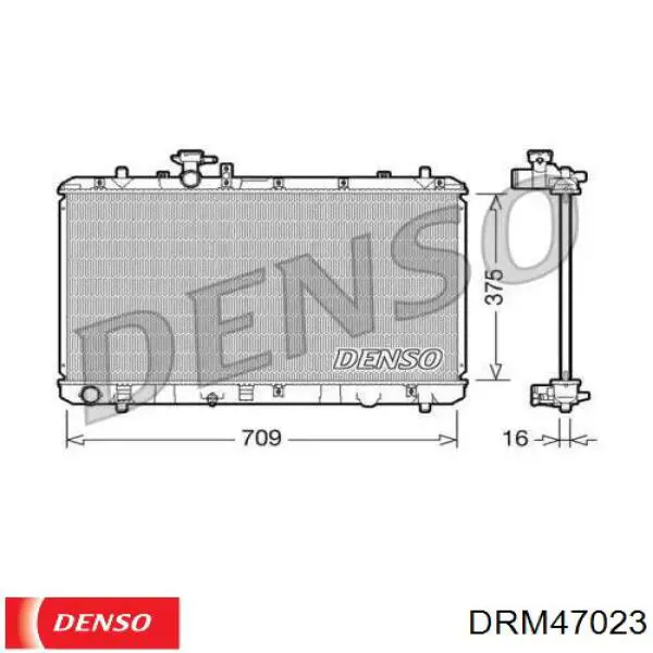 DRM47023 Denso радиатор
